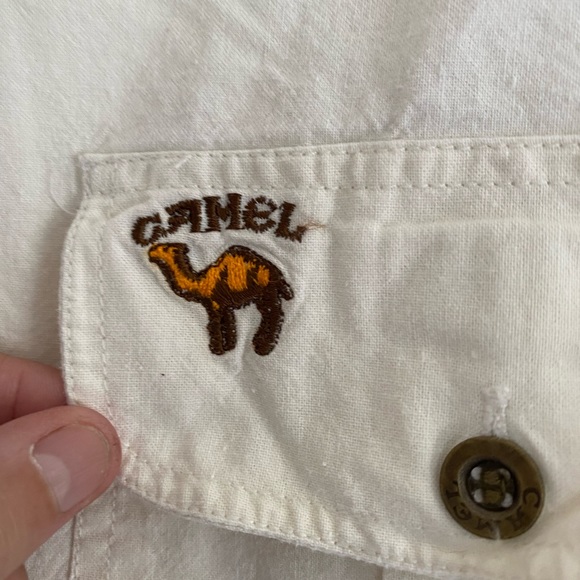 Men’s Vintage CAMEL brand Cotton Shirt Sz L - Picture 3 of 6